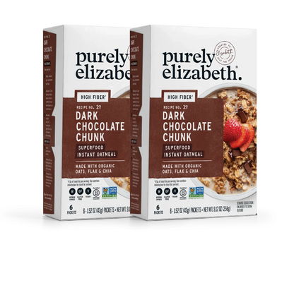 Dark Chocolate Chunk Superfood Oatmeal Multipack with Prebiotic Fiber