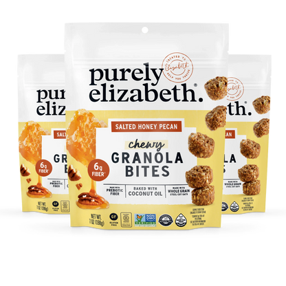 Salted Honey Pecan Granola Bites