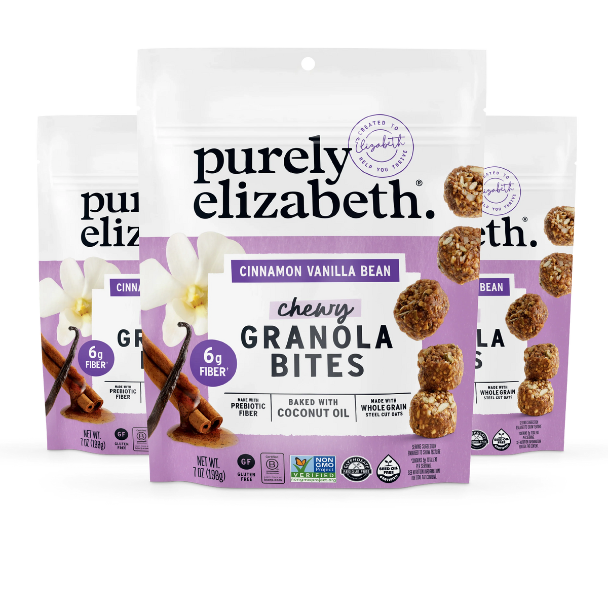 Cinnamon Vanilla Bean Granola Bites